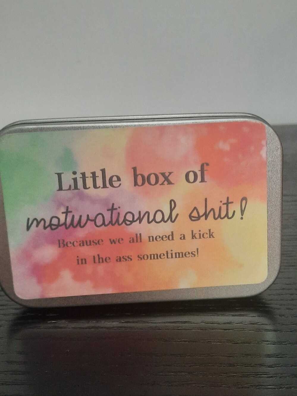 Motivational Tin - Multicolor Inspirational Card Deck